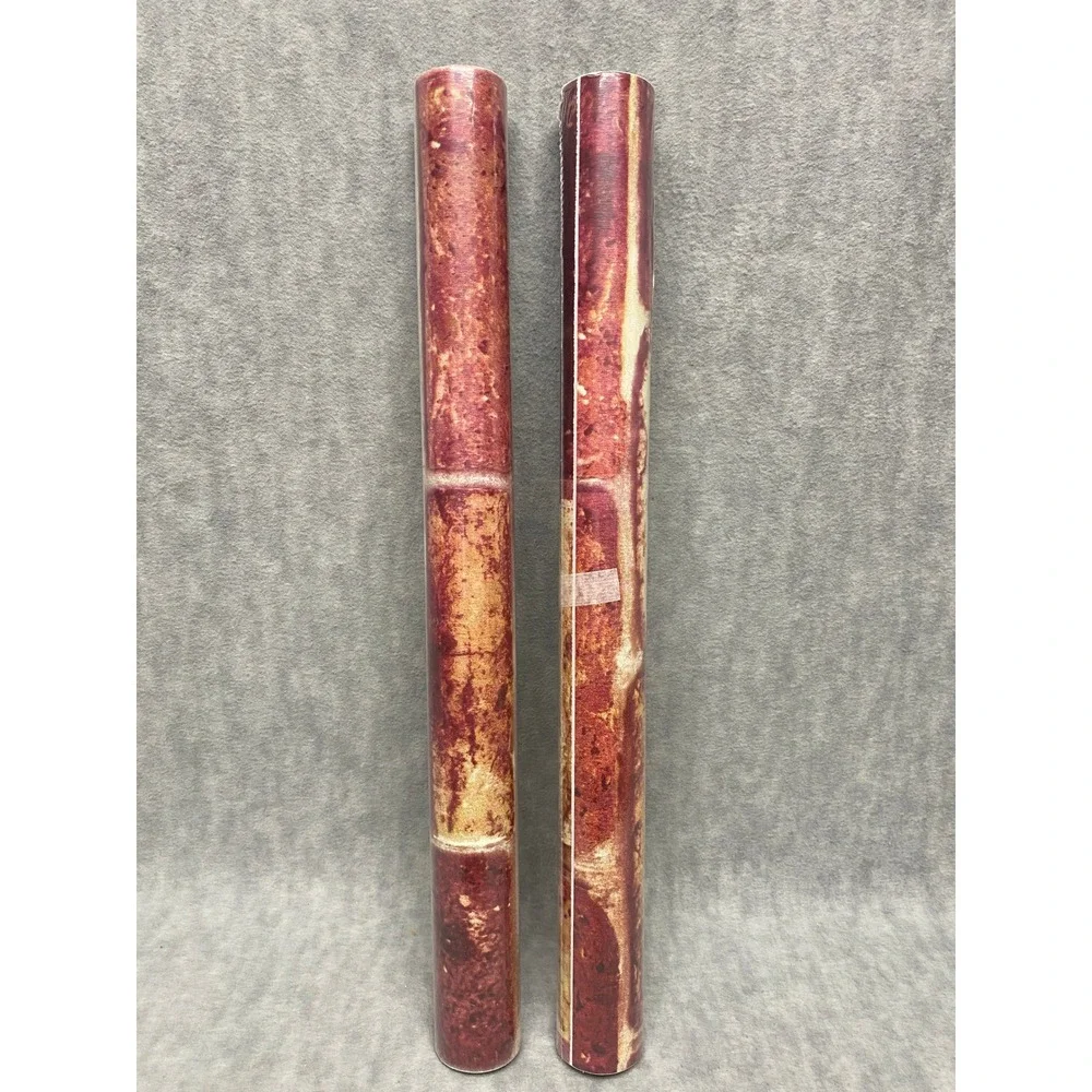 2‎ Rolls Type C Red 17.7 in x 196.85 Removable Self Adhesive Wallpaper